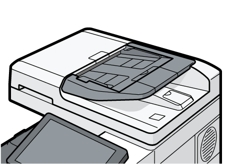 1パス両面原稿送り装置のイラスト