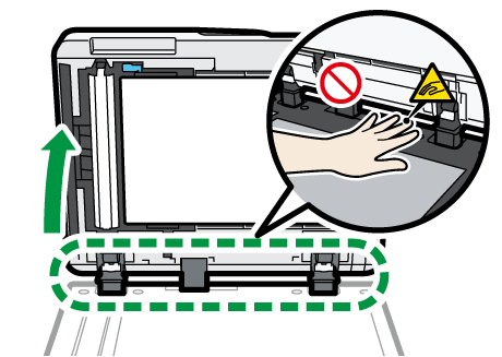 原稿ガラスのイラスト