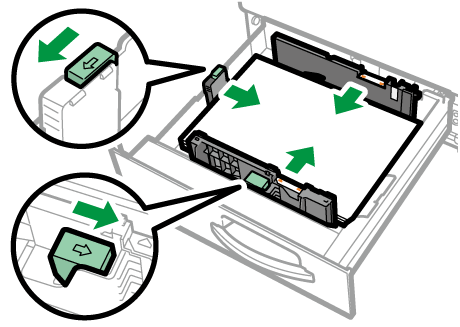 給紙トレイのイラスト