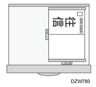 コピー機能を使用するときのセット方法のイメージイラスト