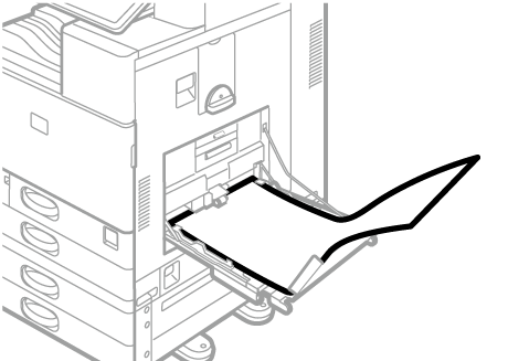 手差しトレイのイラスト