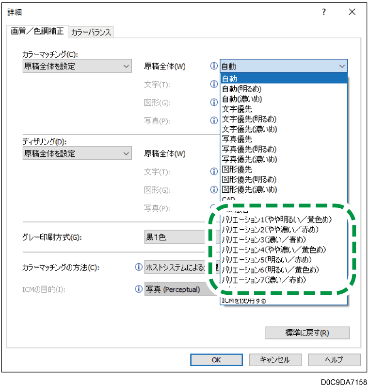 ドライバー画面のイラスト