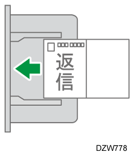 はがきの向きのイメージイラスト