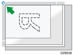 原稿のセット方向のイメージイラスト
