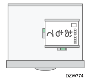 コピー機能を使用するときのセット方法のイメージイラスト