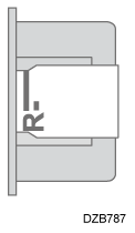 用紙のセット方法のイメージイラスト