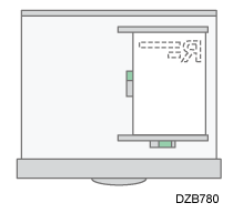 用紙のセット方法のイメージイラスト