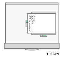 用紙のセット方法のイメージイラスト