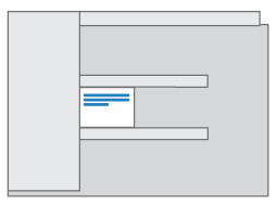 ADFにIDカードをコピーするイメージイラスト