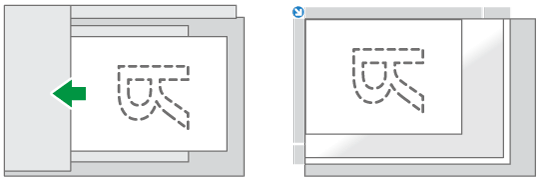 送信原稿のセット方向のイメージイラスト