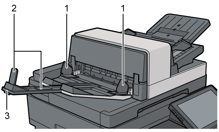 ADFのイラスト 説明番号つき