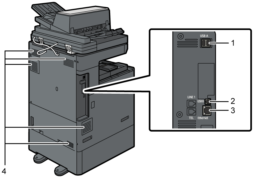 本体全体のイラスト 説明番号つき