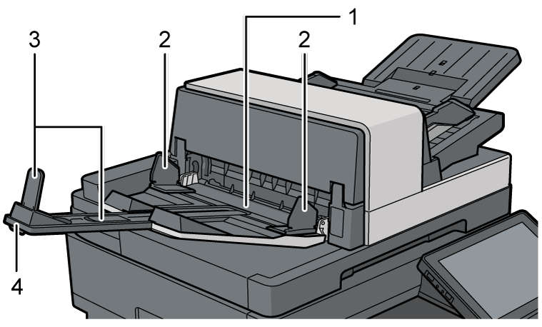 ADFのイラスト 説明番号つき