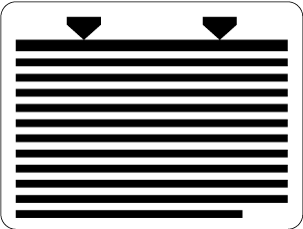 用紙の上限表示のイラスト