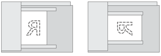 原稿のセット方向のイメージイラスト