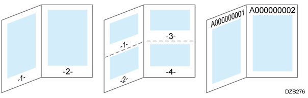 ページ印字_文字印字のイメージイラスト