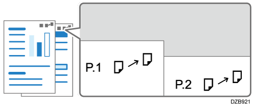 メモリー転送マーク印字のイメージイラスト