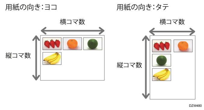 インデックス印刷のイラスト