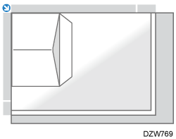 コピー機能を使用するときのセット方法のイメージイラスト