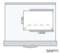 コピー機能を使用するときのセット方法のイメージイラスト