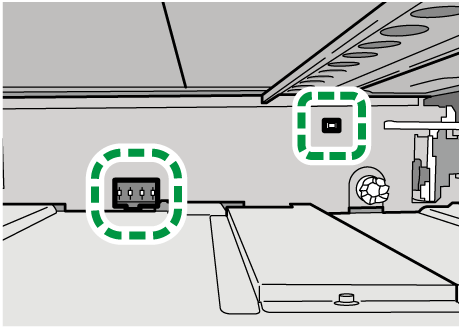 給紙テーブルのイラスト