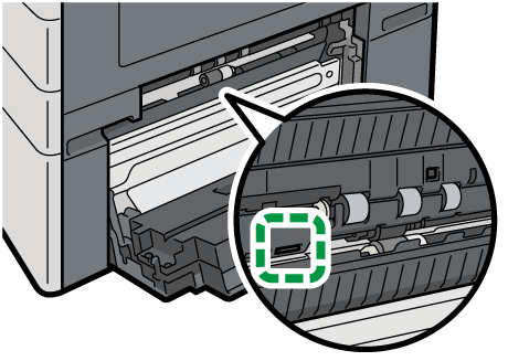 給紙テーブルのイラスト