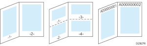 ページ印字、文字印字のイメージイラスト