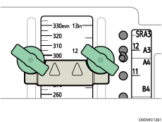 ワイド大量給紙トレイのイラスト