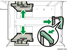 ワイド大量給紙トレイのイラスト