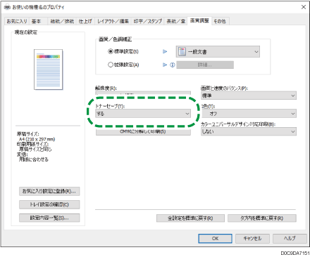 ドライバー画面のイラスト