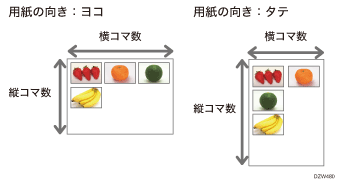 インデックス印刷のイラスト