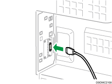 IEEE1284インターフェースのイラスト