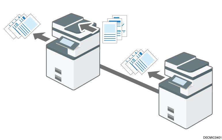 連結コピーのイメージイラスト
