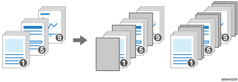 指定紙挿入のイメージイラスト