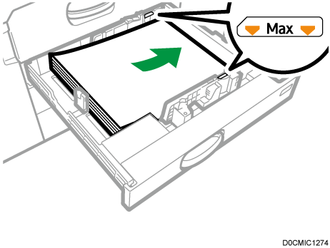 給紙トレイのイラスト