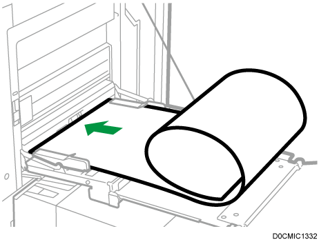 長尺給紙ガイドのイラスト
