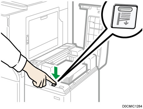 A4大量給紙トレイのイラスト