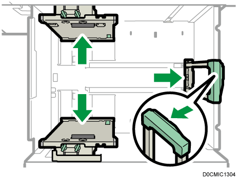 A3大量給紙トレイのイラスト