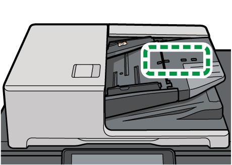 1パス両面原稿送り装置のイラスト