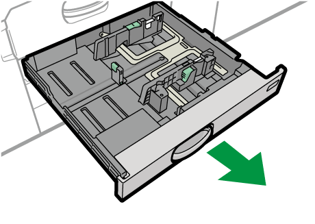 給紙トレイのイラスト