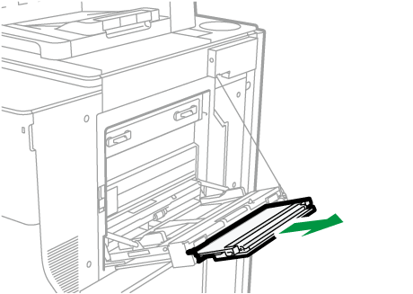 長尺給紙ガイドのイラスト