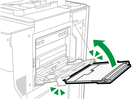 長尺給紙ガイドのイラスト