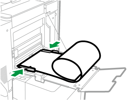 長尺給紙ガイドのイラスト