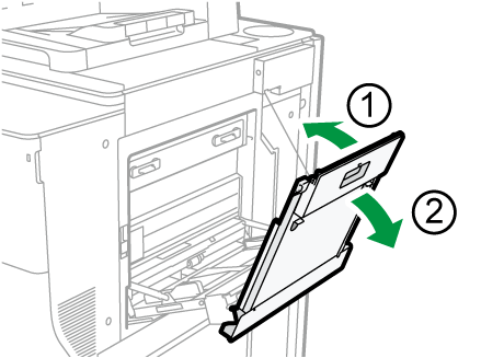 長尺給紙ガイドのイラスト