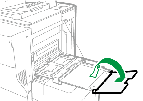 長尺給紙ガイドのイラスト