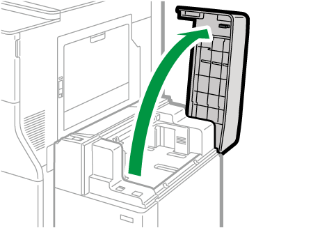 A4大量給紙トレイのイラスト