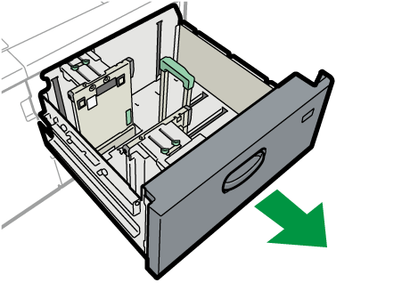 A3大量給紙トレイのイラスト
