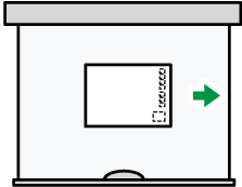 はがきの向きのイメージイラスト