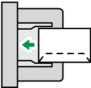 封筒の種類と向きのイメージイラスト