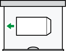 封筒の種類と向きのイメージイラスト